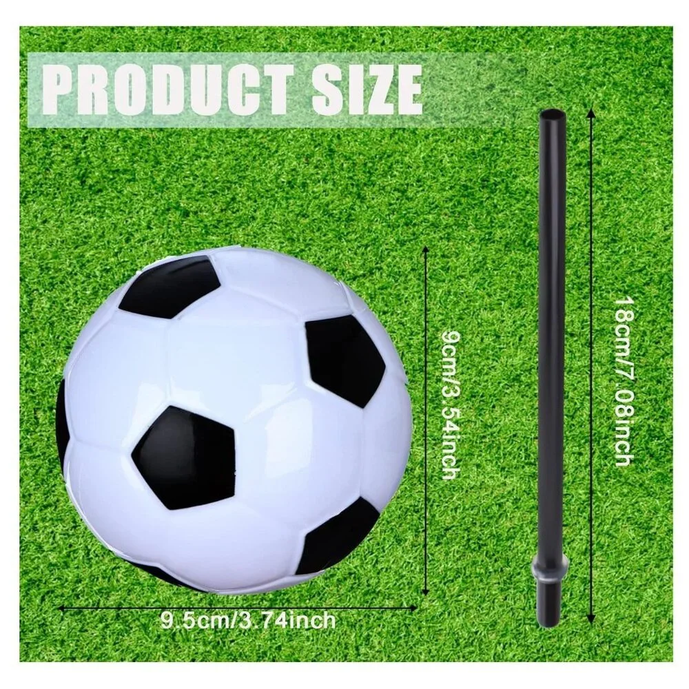 6-Pack Soccer Ball Cups with Straws & Lids – 15oz Tumblers – Party Favors